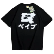 Футболка Bape Hieroglyph Inscription "Black"
