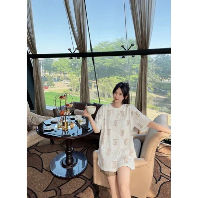 Футболка Burberry Monogram Print "White" фото № 2