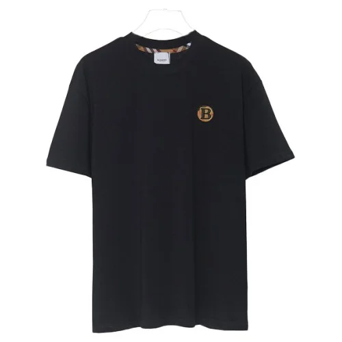 Футболка Burberry Letter-Logo In Circle "Black"