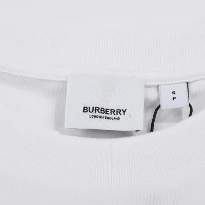 Футболка Burberry Pink Ribbon Print With Inscription "White" фото № 3