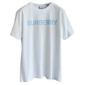 Футболка Burberry Free Logo "White/Blue"