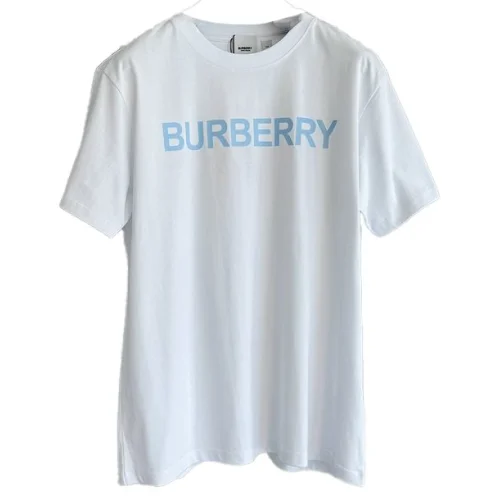 Футболка Burberry Free Logo "White/Blue"