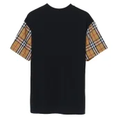 Футболка Burberry Plaid Sleeves "Black"