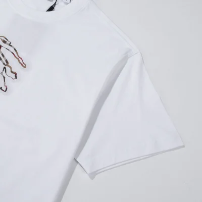 Футболка Burberry Wide With Logo "White" фото № 6