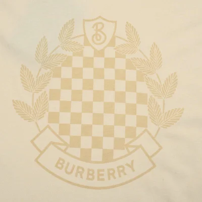 Футболка Burberry With An Emblem "Cream" фото № 2