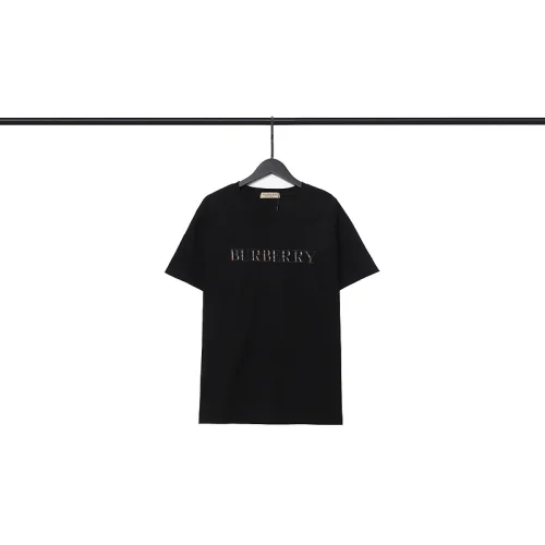 Футболка Burberry Checkered Lettering "Black"