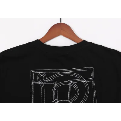 Футболка Burberry Capital Letter Logo "Black" фото № 3