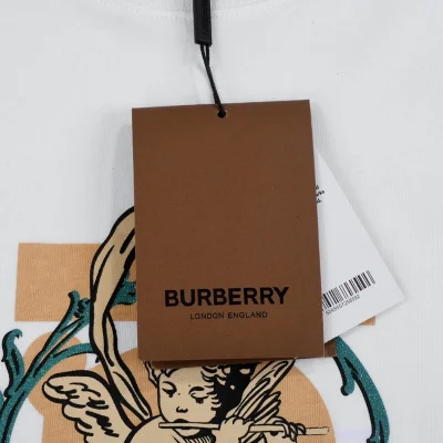 Футболка Burberry Logo With An Angel "White" фото № 3