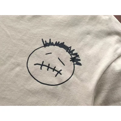 Футболка Cactus Jack Merch Smile And Logo Inscription "Beige" фото № 4 Футболка Cactus Jack Merch Smile And Logo Inscription "Beige" фото № 4