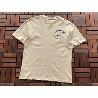 Футболка Cactus Jack Merch Smile And Logo Inscription "Beige" фото № 2 Футболка Cactus Jack Merch Smile And Logo Inscription "Beige" фото № 2