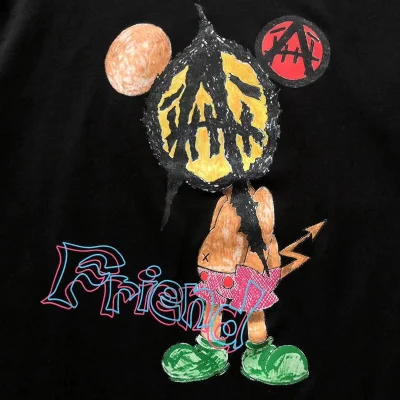 Футболка Cactus Jack Merch Image With Lettering Friend "Black" фото № 3 Футболка Cactus Jack Merch Image With Lettering Friend "Black" фото № 3