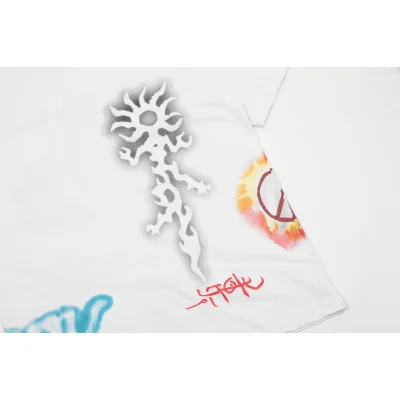 Футболка Cactus Jack Merch Utopia Be Happy and Peace "White" фото № 7