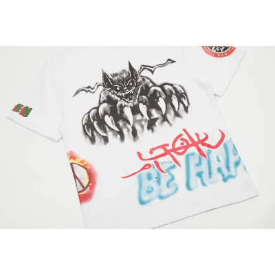 Футболка Cactus Jack Merch Utopia Be Happy and Peace "White" фото № 8