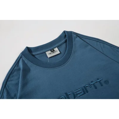 Футболка Carhartt Basic Style With Logo "Blue/Black" фото № 2 Футболка Carhartt Basic Style With Logo "Blue/Black" фото № 2