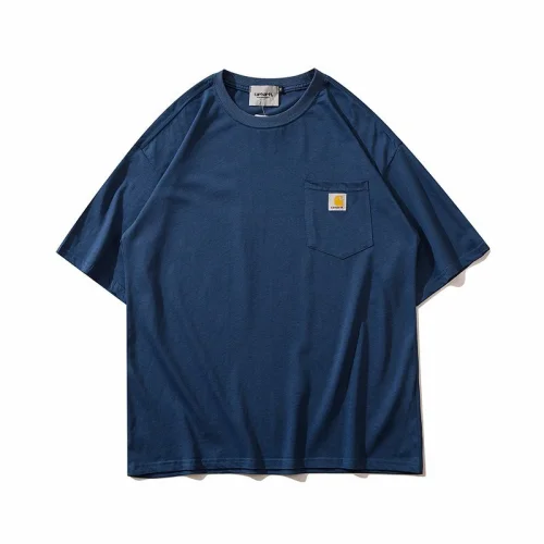 Футболка Carhartt Cotton With A Logo On The Pocket "Blue"