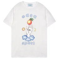 Футболка Casablanca Hand With Apple Front Print "White"