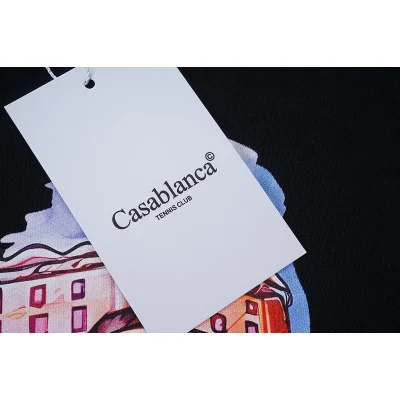 Футболка Casablanca Palm Trees Before Palace "Black" фото № 4