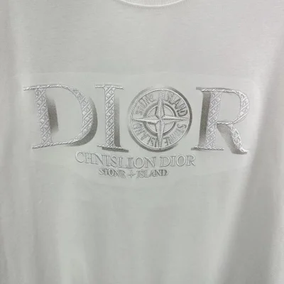 Футболка Christian Dior Frontside Logo Chinislion Dior "White" фото № 4