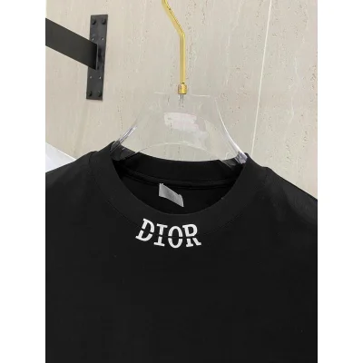 Футболка Christian Dior Frontside Contrast Logo On Collar "Black" фото № 4