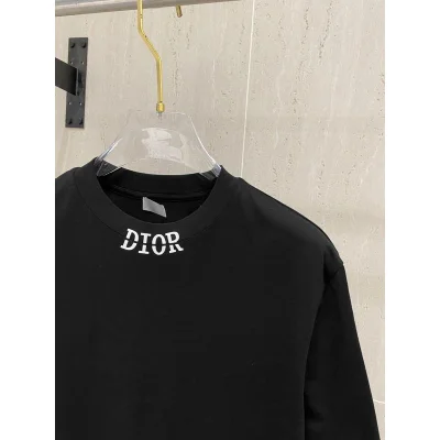 Футболка Christian Dior Frontside Contrast Logo On Collar "Black" фото № 3