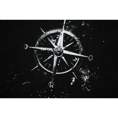 Футболка Christian Dior Light Frontside Print Compass Dior "Black" фото № 6