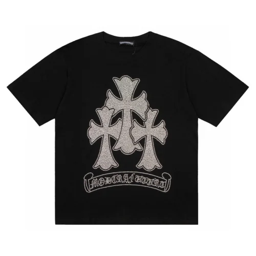 Футболка Chrome Hearts Large Logo With The Inscription Of The Brand "Black"