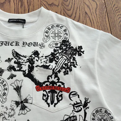 Футболка Chrome Hearts Logos And Symbols "White" фото № 5