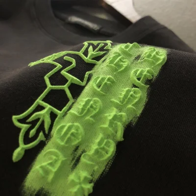 Футболка Chrome Hearts Vertical Inscription "Black" фото № 3