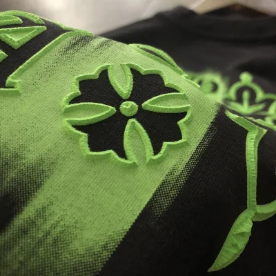 Футболка Chrome Hearts Vertical Inscription "Black" фото № 9