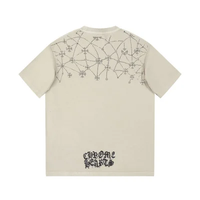 Футболка Chrome Hearts With Logo And Bound Print "Beige" фото № 4