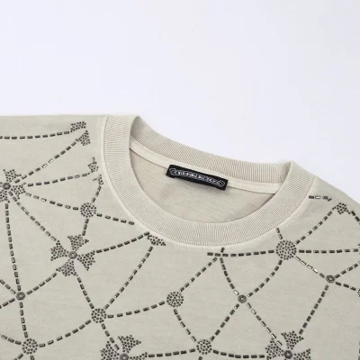 Футболка Chrome Hearts With Logo And Bound Print "Beige" фото № 7