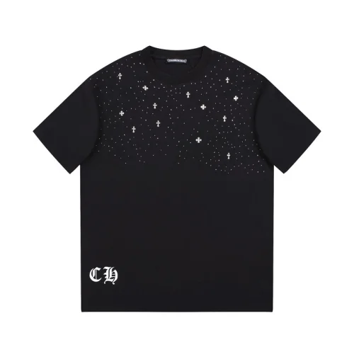 Футболка Chrome Hearts Decorated With Diamonds "Black"