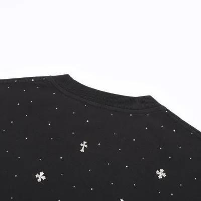 Футболка Chrome Hearts Decorated With Diamonds "Black" фото № 2