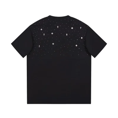 Футболка Chrome Hearts Decorated With Diamonds "Black" фото № 5