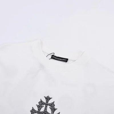 Футболка Chrome Hearts With Small Logos On The Back "White" фото № 6
