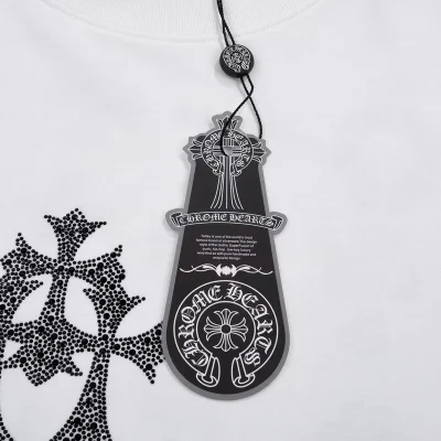 Футболка Chrome Hearts With Small Logos On The Back "White" фото № 8