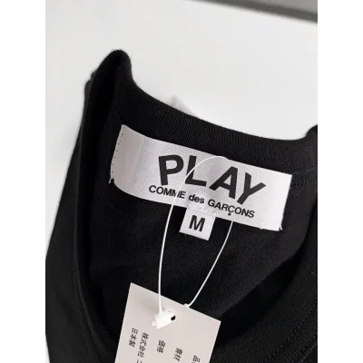 Футболка Comme des Garçons Play Spin Black Heart Eyes "Black" фото № 4