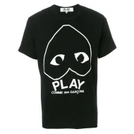 Футболка Comme des Garçons Play Spin Black Heart Eyes "Black"