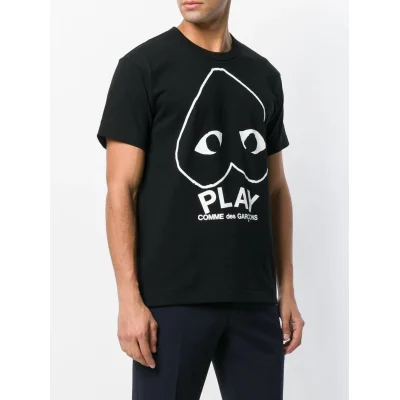 Футболка Comme des Garçons Play Spin Black Heart Eyes "Black" фото № 8