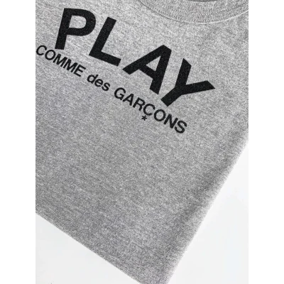 Футболка Comme des Garçons Play Black Heart "Gray" фото № 5