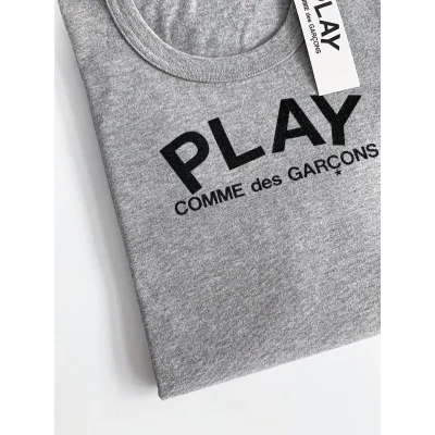 Футболка Comme des Garçons Play Black Heart "Gray" фото № 3