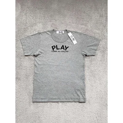 Футболка Comme des Garçons Play Black Heart "Gray" фото № 2