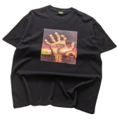 Футболка Corteiz Chisel Hands Before Fire "Black"