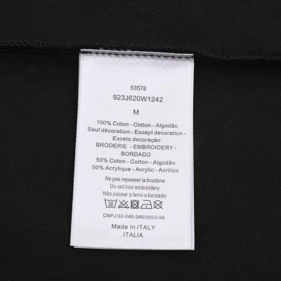 Футболка Dior Imprint Paint "Black" фото № 3