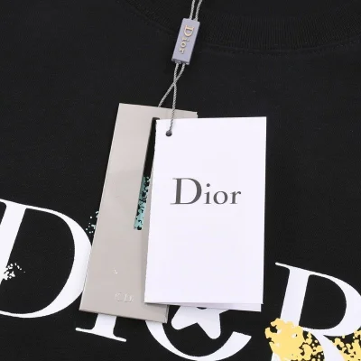Футболка Dior Imprint Paint "Black" фото № 4