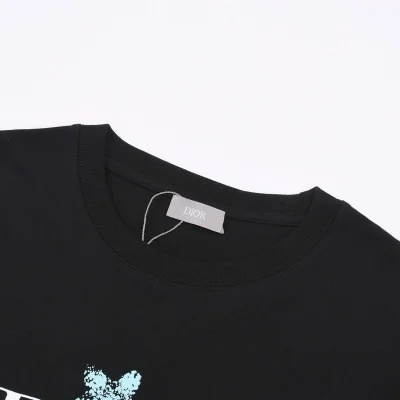 Футболка Dior Imprint Paint "Black" фото № 8