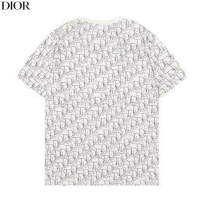 Футболка Dior Dot Inscription "White" фото № 2