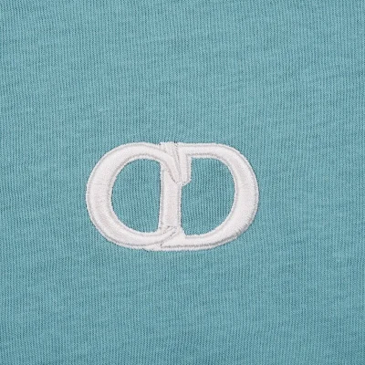 Футболка Dior Basic Collection With Small Logo "Turquoise" фото № 4