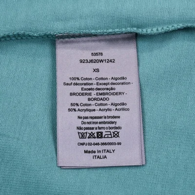 Футболка Dior Basic Collection With Small Logo "Turquoise" фото № 5