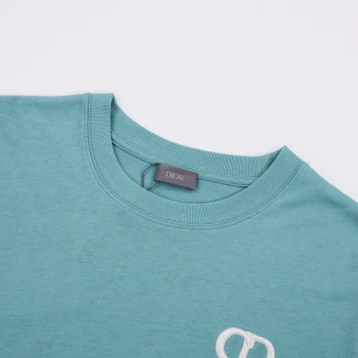 Футболка Dior Basic Collection With Small Logo "Turquoise" фото № 8
